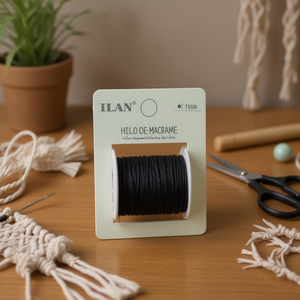 Corda per Macramè ILAN 1mm Nera 100M Circa per Lavori Artigianali - Product Image 3