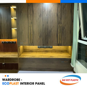 Panneau intérieur en PVC ECOPLAST pour meubles modernes, armoire, chambre à coucher - Résistance aux rayures et à la moisissure, fabrication au Vietnam - Product Image 5