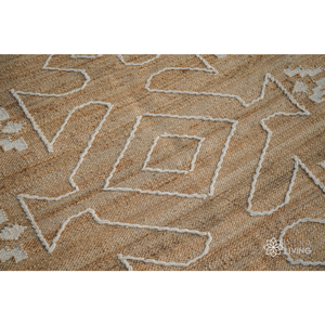 Tapis en jute tissé à la main RTS 2500 GSM |   Tapis de décoration bohème pour la maison, pour la vente en gros et l'exportation - Product Image 4