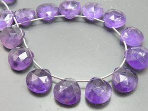 Améthyste en forme de cœur, perles à facettes 14X14MM pour la fabrication de bijoux, fournitures de grossiste - Product Image 5