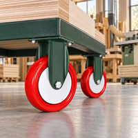 Roue pivotante pour manutention de matériaux, roue en polyuréthane de 3, 4, 5 pouces, largeur de 36 mm, support renforcé, roue en polyuréthane