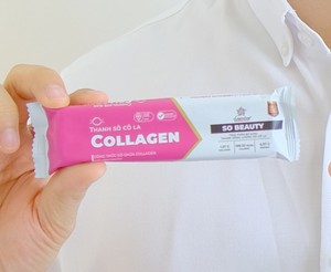 Collagen Dark <b>Chocolate</b> Bar Filled With Caramel And Nuts For Healthy Snacks In Custom Packaging Box - Product Image 1