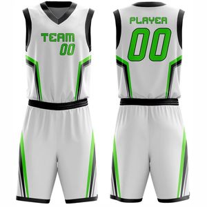 Maillot de basket-ball personnalisé pour équipe, devant en maille polyester, haute qualité, respirant, uniforme sportif, séchage rapide, antibactérien, sublimation - Product Image 1