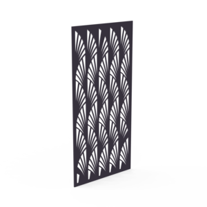 Panneau mural décoratif en métal découpé au laser, motif floral moderne, écran de séparation en acier, art mural pour l'intérieur et l'extérieur, jardin - Product Image 4