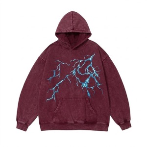 Sweat à capuche épais de haute qualité 350 g/m², sans cordon, coupe oversize, pour homme - Product Image 1
