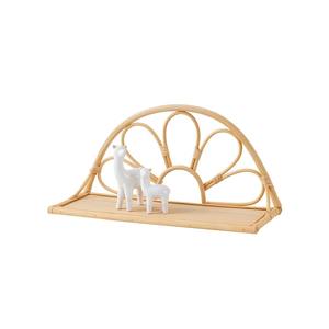 Estante de Exhibición Infantil de Ratán Tejido a Mano Ecológico, Estante de Pared para Guardería con Forma de Sol, Estante Boho Natural Hecho a Mano, Precio de Fábrica al por Mayor - Product Image 2