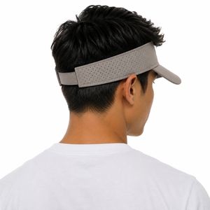 Unisex Sports Visor <b>Hat</b> <b>Flat</b> Brim Adjustable Breathable Polyester Outdoor Lightweight Comfortable Material Visor <b>Hat</b> For Unisex - Product Image 2