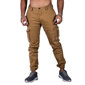 2025 dernière mode hommes Cargo pantalon décontracté toile tissu meilleure vente en gros OEM orienté vers l'exportation de haute qualité Logo personnalisé - Product Image 2