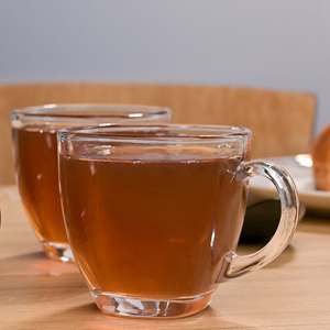 Modern and Classic Aesthetic Glass Tea <b>Cup</b> Set of 2 <b>Reusable</b> Drinkware for Espresso Mugs Party Kitchen-Custom Logo - Product Image 1