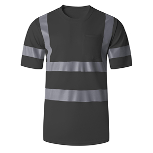 Camiseta de Trabajo de Alta Visibilidad para Hombre, Personalizada, OEM, Nueva Llegada 2026, Reflectante, Manga Corta - Product Image 6
