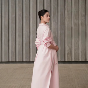 Vestido Maxi Holgado de Maternidad para Mujer, Prenda Informal, Transpirable, Ligero, Tejido 100% Algodón Ecológico - Product Image 4