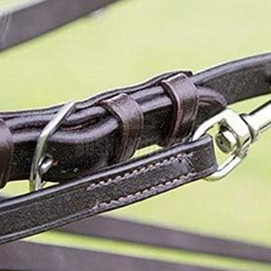 Martingala para caballo hecha a medida, de cuero liso, adecuada para la monta diaria y el entrenamiento. - Product Image 3