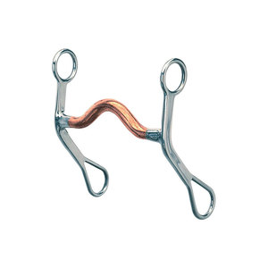 Stainless Steel Horse Bit With Copper Roller Joint For <b>Equestrian</b> Riding - Product Image 4