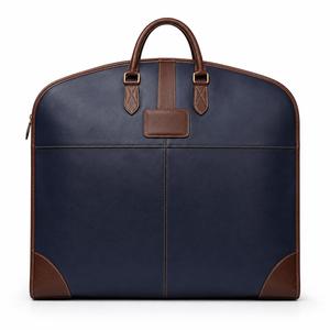 Sac de transport pour costumes en cuir véritable le mieux noté, sac à vêtements personnalisé en cuir véritable, étui de rangement haut de gamme pour vêtements professionnels, robuste - Product Image 4