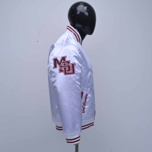 Chaqueta Varsity de Satén Vintage para Hombre, Personalizada con Letras, Corte Ajustado, con Botones, Premium y de Alta Calidad, a la Moda - Product Image 3