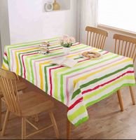Nappe ronde en coton de qualité supérieure |   Housse de table élégante et lavable pour la maison, l'hôtel, le restaurant, la décoration de mariage et de fête