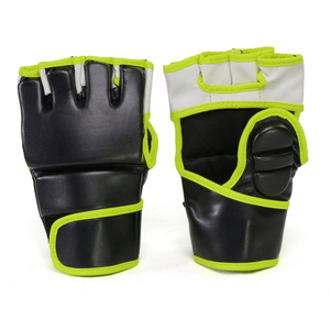 ถุงมือ MMA แบบครึ่งนิ้วสำหรับฝึกซ้อม ปรับสายรัดข้อมือได้ แห้งเร็ว หนังแท้ สำหรับชกมวย ขายส่ง รับผลิตตามแบบ - Product Image 5