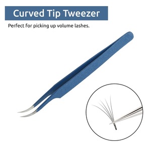 Pinces à épiler pour extensions de cils en acier inoxydable de haute qualité, couleurs personnalisées, volume élevé, pointues, service OEM/ODM, logo personnalisé - Product Image 6