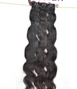 Cabello Humano Natural Negro Ondulado sin Procesar, con Cutícula Alineada, Doble Trama a Máquina, Paquete al por Mayor, Barato, de Fabricantes Indios - Product Image 6
