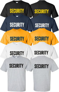 T-shirt de travail en coton coupe classique pour agents de sécurité, vêtements de travail décontractés, vente en gros, vêtements de sécurité - Product Image 6