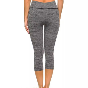 Leggings Capri de Cintura Alta Cómodos al Mejor Precio para Mujer, Última Moda, Transpirables, Servicio OEM para Adultos, Personalizados - Product Image 3