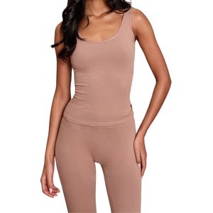 Ensemble de yoga sans couture personnalisé pour femmes, soutien-gorge de sport en dentelle et pantalon de fitness taille haute, couleur unie - Product Image 3