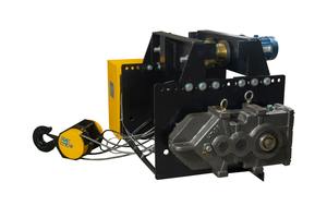 Palans électriques à câble de 10 tonnes avec chariot, équipement de levage de matériaux lourds, portée de levage de 6 mètres, marque CMK, 415V AC - Product Image 2