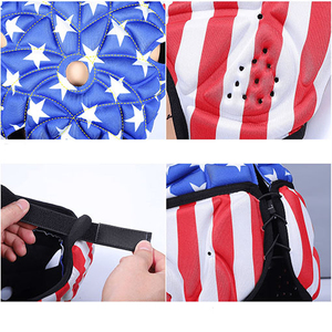 Casques de rugby en mousse EVA légers et à profil bas, coque souple intégrale à visière ouverte avec couvre-chef confortable - Product Image 4