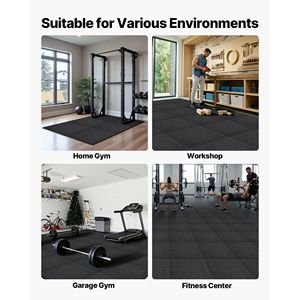 Juego de 24 Tapetes de Espuma EVA de Alta Densidad para Ejercicio, 24 x 24 x 0.4, Protección para Pisos, Tapetes de Goma Encajables, Suaves, para Fitness - Product Image 6