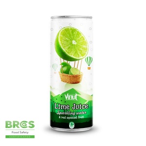 Eau gazeuse au jus de citron vert 250 ml, fabricant de boissons OEM ODM, étiquette privée - Product Image 1