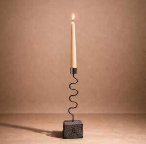 Luxury <b>Twisted</b> Stem <b>Candle</b> Holder Gold Metal Decorative <b>Candle</b> Stand Modern Elegant Tabletop Accent Wedding Centerpiece Premium - Product Image 5