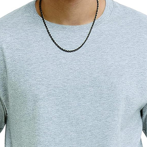 T-shirt à manches longues de haute qualité pour hommes, vêtements unis, mode masculine, t-shirt respirant à col rond et manches longues - Product Image 6