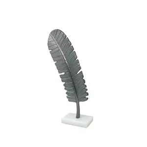 Vintage Silver Finished Metal Sculpture Figurine <b>Decorative</b> Showpiece Home Living Room Office <b>Table</b> <b>Decor</b> Interior Accent - Product Image 2