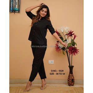 Beau coton épais flammé/coton Flex (news.com ाterie's) Cordon en tissu de meilleure qualité (chemise courte-29 ") avec boutons en bois et L - Product Image 6