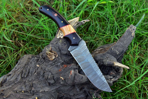 Handmade Damascus Steel Survival Hunting <b>Knife</b> with Wood <b>Handle</b> Fixed Blade Camping Bushcraft <b>Knife</b> OEM ODM Manufacture - Product Image 3