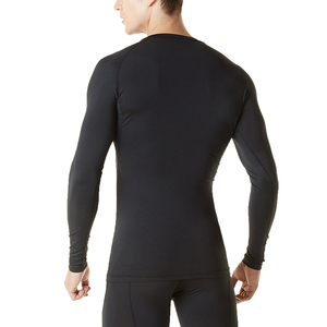 Chemises de compression légères pour hommes, design personnalisé, manches longues, vêtements de sport respirants et de couleur unie - Product Image 5