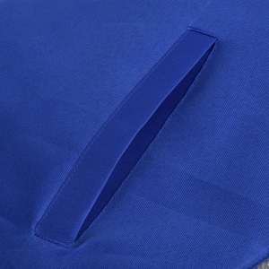Tablier de Maître Ancien de la Loge Bleue, broderie à la main bleue et or-argent avec motifs de piliers, en cuir blanc avec cordons - Product Image 4