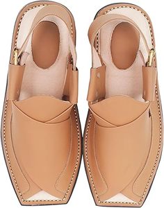 Sandales en cuir personnalisées Kheri pour adultes, avec sangle réglable, pour l'été, style traditionnel Peshawari Chappal pour hommes et garçons, pour sorties décontractées. - Product Image 1