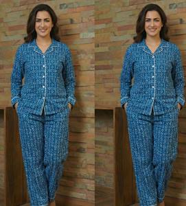 Nouvel Arrivage Ensemble de Pyjama d'Été pour Femme en Coton 100% Imprimé au Bloc Thermique, Simple, Sexy, Doux, Léger, Confortable et Réversible - Product Image 6