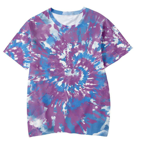Camiseta de Manga Corta Tie Dye para Hombre de Alta Calidad, la Mejor Oferta, Color Sólido, Tejido de Punto, Secado Rápido, Suave, Cómoda y Transpirable para Adultos - Product Image 5