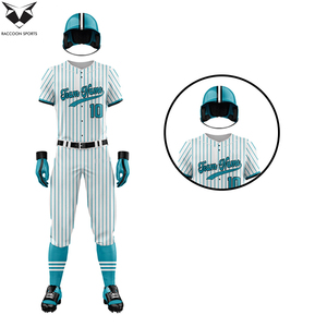 Customized Color Stripe Button Style New Arrival Comfortable Best Supplier Eco Friendly Fabric Adult Team Wear <b>Baseball</b> Uniform - Product Image 4