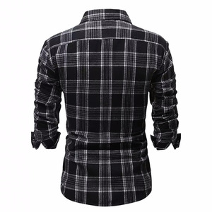 Chemise en flanelle à carreaux pour homme, 100% coton, respirante, confortable, manches longues, décontractée, pour la randonnée, le camping, le travail, les vêtements de tous les jours - Product Image 2