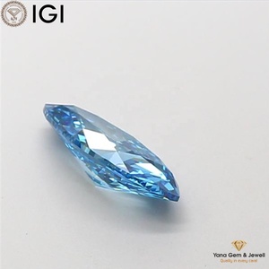 Diamante Cultivado en Laboratorio CVD, Corte Marquesa, Color Azul Intenso, Claridad VS2, Grado Alto, 1.00 Quilates, con Certificado IGI - Product Image 6