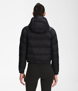 Chaqueta Acolchada Negra para Mujer, Cuello Alto, Cierre de Cremallera, Resistente al Viento, Ropa de Invierno Informal, Relleno de Poliéster de 400g, Tejido de Punto - Product Image 4