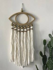Guirnalda de Cuentas de Alta Calidad, Decoración de Pared con Borlas, Adorno Colgante de Perlas de Madera Natural Hecho a Mano, Estilo Boho Moderno para el Hogar, Diwali - Product Image 3