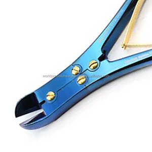 Coupe-fil chirurgical orthopédique manuel à double action en carbure de tungstène, instrument de coupe composé pour usage hospitalier et clinique - Product Image 5