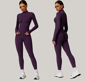Conjunto de Yoga de 2 Piezas para Mujer, Leggings y Top sin Mangas, Secado Rápido, Ecológico, Ligero, para Entrenamiento Físico y Gimnasio, Venta al Por Mayor - Product Image 1