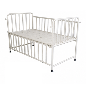 Nouvelle Arrivée Lit Pédiatrique en Acier Inoxydable avec Têtes et Pieds Tubulaires, Dimensions 1460Lx830Wx600H mm, Origine Inde - Product Image 1