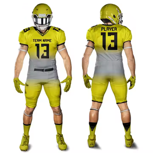 Men Custom Sublimation Printed Anti-Bacterial Quick Dry Sportswear Infants <b>Toddlers</b> American Football Jerseys Plus Size OEM - Product Image 1