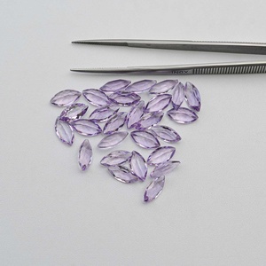 5x10mm naturel rose améthyste à facettes Marquise forme prix de gros pierre en vrac Rose De France améthyste fabricant de bijoux - Product Image 3